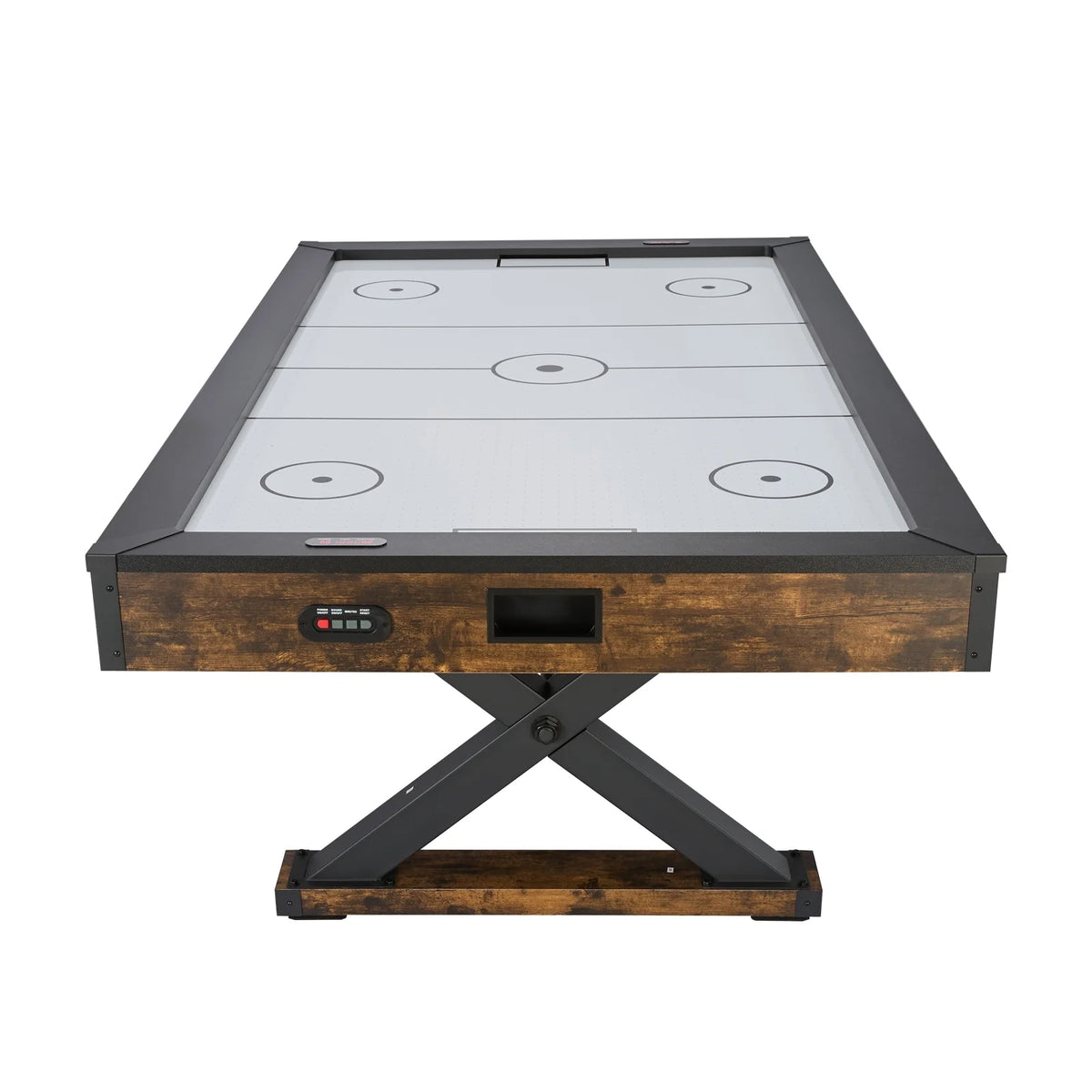 84" Air Hockey Table, Recreational Indoor Game Set with 2 Mallets, 2 Discs, Digital Score Tracker, Cross-Structured Support & Robust Air Propulsion, Air Driven Hockey Play Table