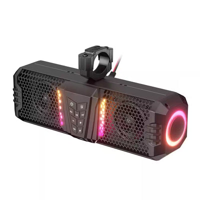 UTV Sound Bar Designed for Outdoor Adventures, 16 Inch Waterproof, Bluetooth Audio, RGB Light Sync