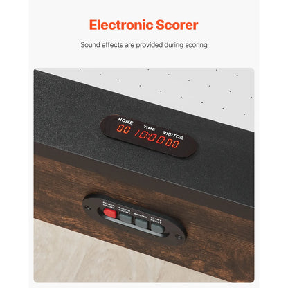 84" Air Hockey Table, Recreational Indoor Game Set with 2 Mallets, 2 Discs, Digital Score Tracker, Cross-Structured Support & Robust Air Propulsion, Air Driven Hockey Play Table