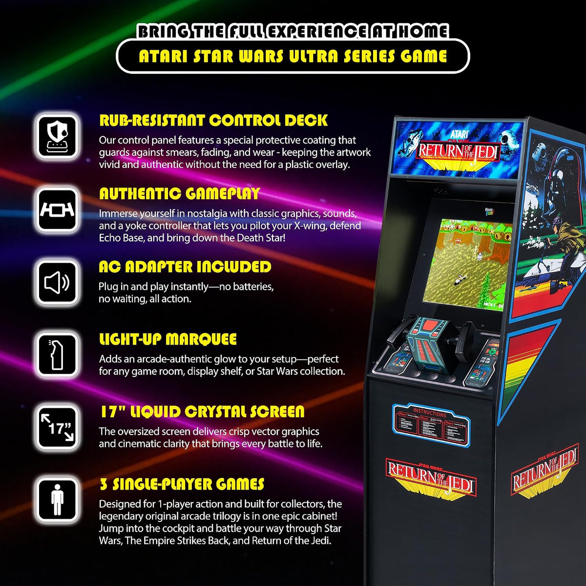 Atari Star Wars Ultra Series Free Standing Electric Game