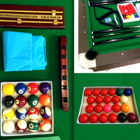 Pool Table Designed for Home Game Rooms, 8-Foot Full Size, Automatic Ball Return, Complete Accessory Set