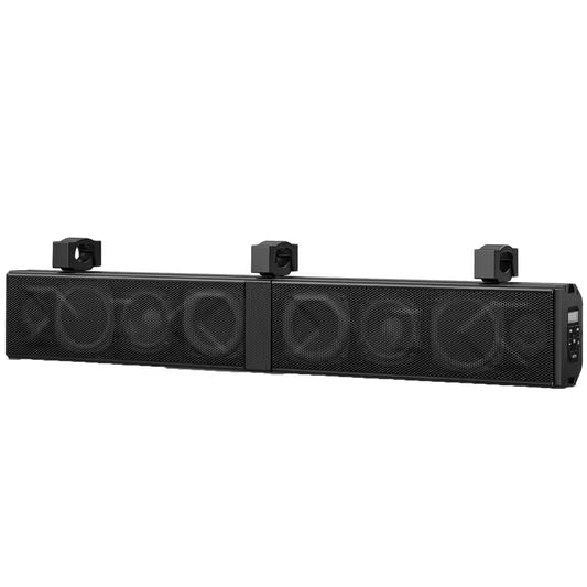 34 In. 2.0 Channel UTV/ATV Bluetooth Amplified Soundbar IP66 Waterproof with RGB Lighting, Powersports SXS Sound Bar