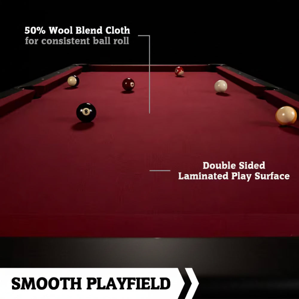 Edgewood 84 In. Pool Table with Accessories