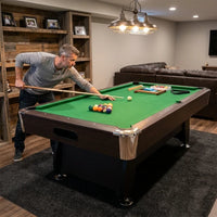 Pool Table 8 Feet Full Optional – Vintage Green — Lifestyle