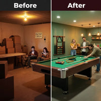 Pool Table 8 Feet Full Optional – Vintage Green — Before & After